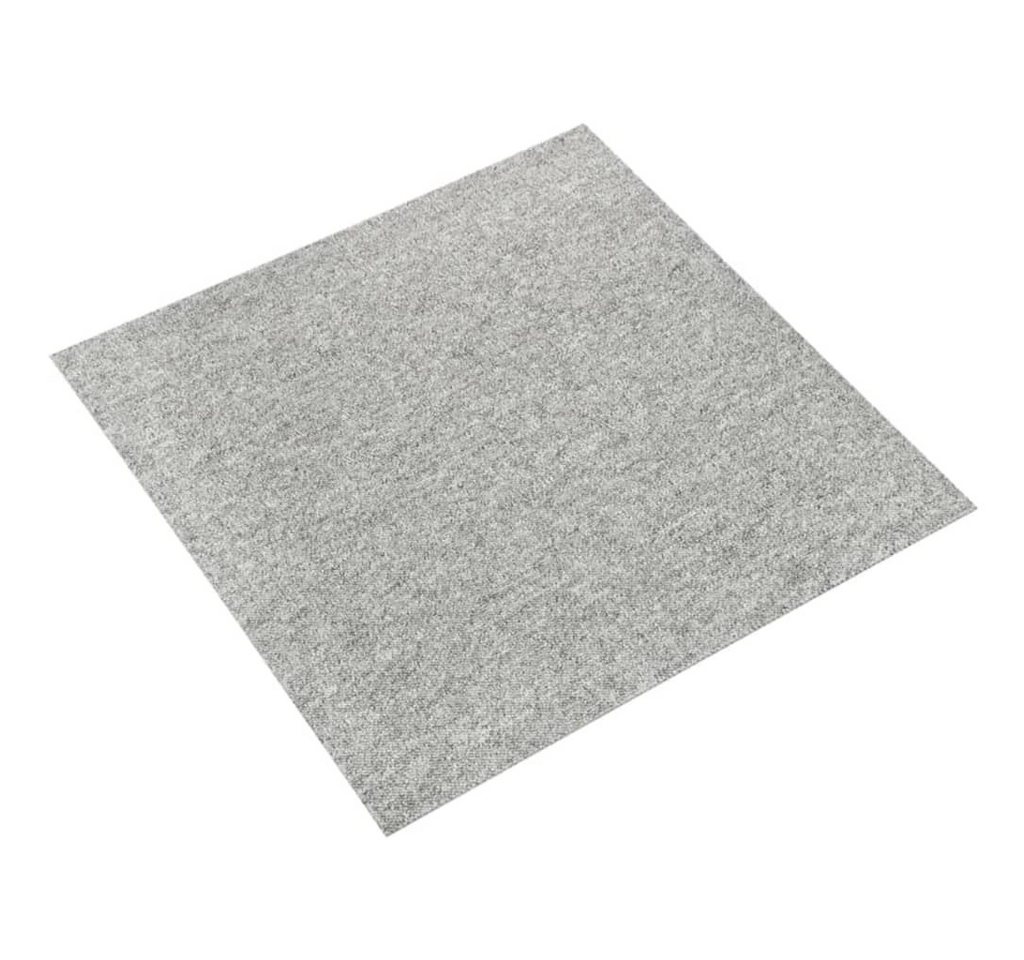 Teppichfliese Teppichfliesen 20 Stk. 5 m² 50x50 cm Hellgrau, vidaXL von vidaXL