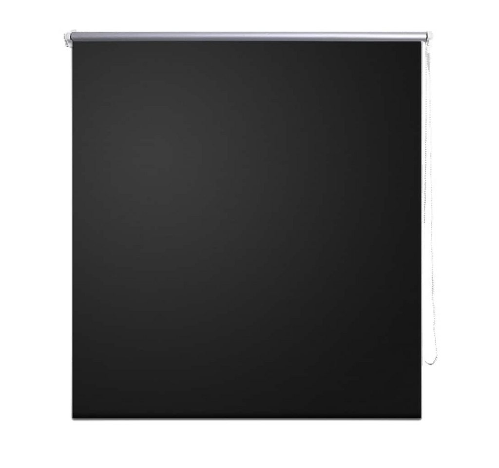 Verdunklungsrollo, vidaXL, Verdunkelungsplisee 160 x 175 cm schwarz von vidaXL
