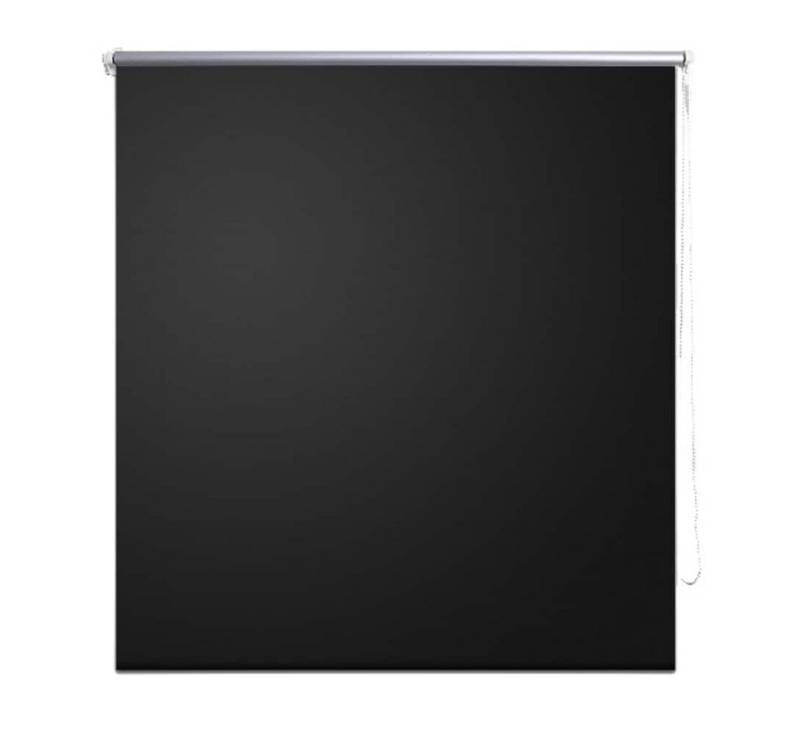 Verdunklungsrollo, vidaXL, Verdunkelungsplisee 160 x 175 cm schwarz von vidaXL