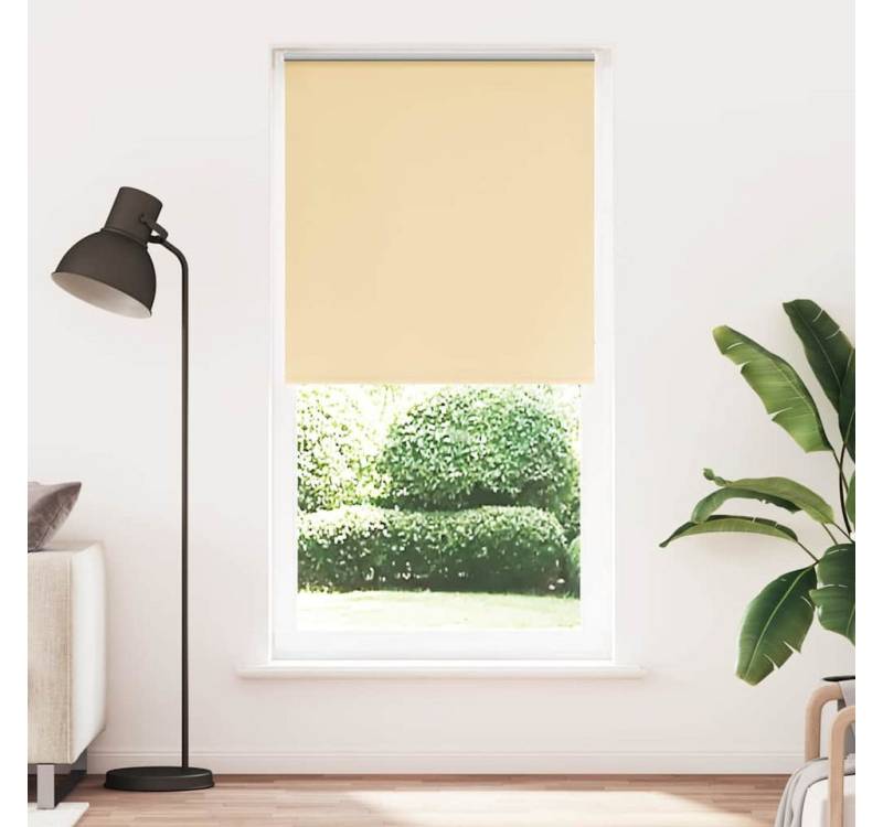 Verdunklungsrollo, vidaXL, Verdunkelungsrollo Beige 110x210 cm Stoffbreite 105,7 cm von vidaXL