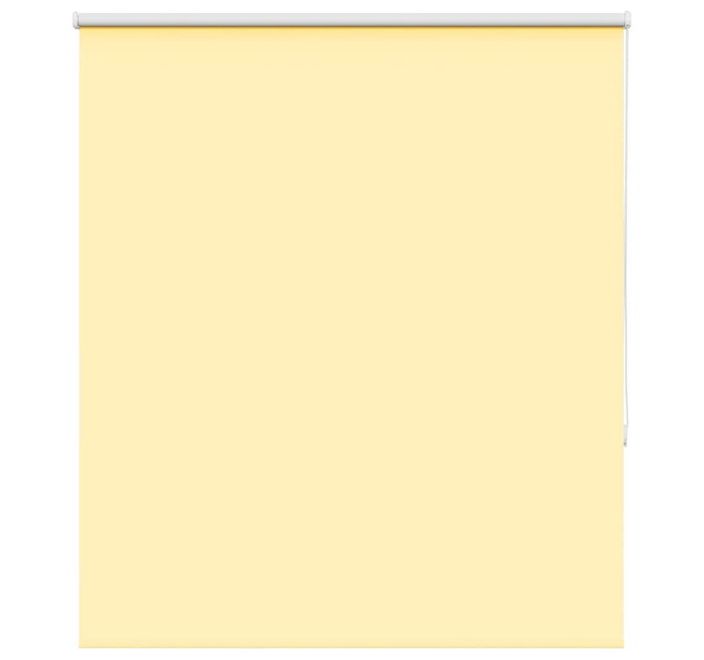 Verdunklungsrollo, vidaXL, Verdunkelungsrollo Gelb 140x150cm Stoffbreite 136,6cm Polyester von vidaXL