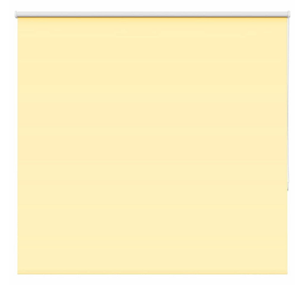 Verdunklungsrollo, vidaXL, Verdunkelungsrollo Gelb 145x130cm Stoffbreite 141,6cm Polyester von vidaXL
