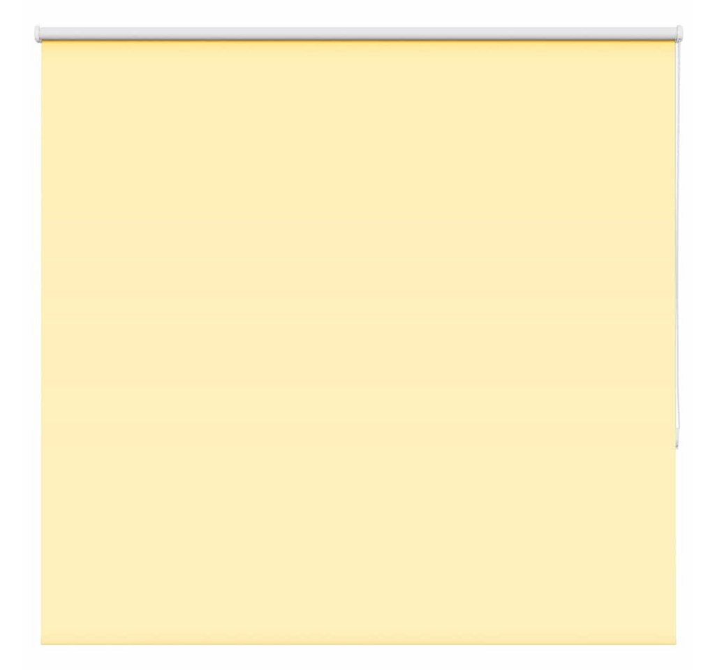 Verdunklungsrollo, vidaXL, Verdunkelungsrollo Gelb 145x150cm Stoffbreite 141,6cm Polyester von vidaXL