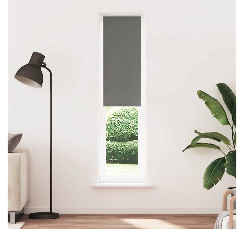 Verdunklungsrollo, vidaXL, Verdunkelungsrollo Grau 60x230 cm Stoffbreite 55,7 cm Polyester von vidaXL