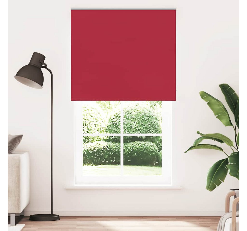 Verdunklungsrollo, vidaXL, Verdunkelungsrollo Rot 130x230cm Stoffbreite 126,6cm Polyester von vidaXL