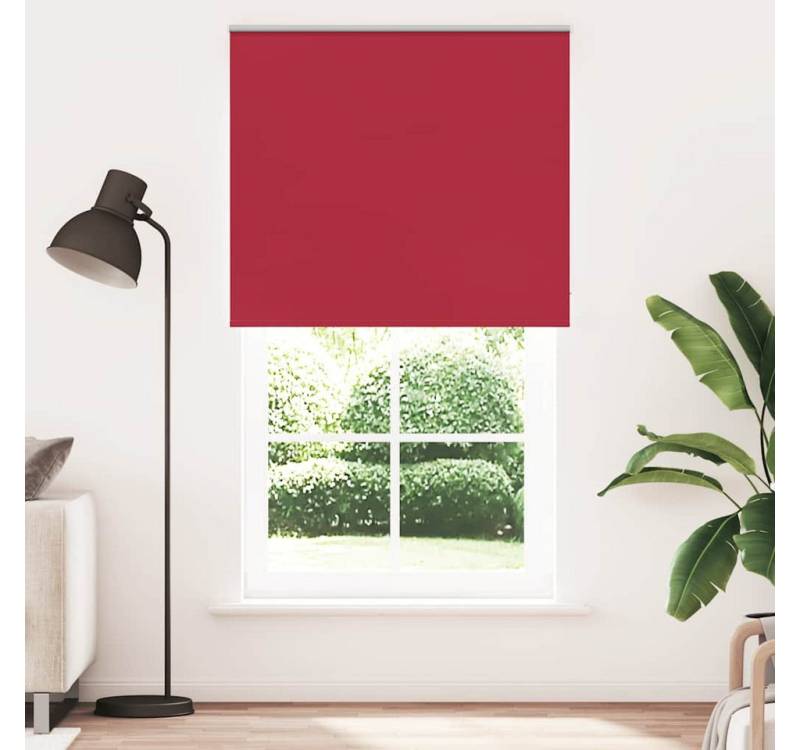 Verdunklungsrollo, vidaXL, Verdunkelungsrollo Rot 130x230cm Stoffbreite 126,6cm Polyester von vidaXL