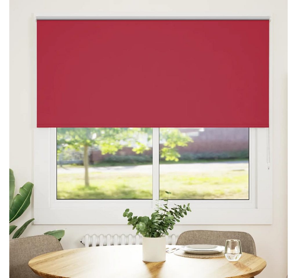 Verdunklungsrollo, vidaXL, Verdunkelungsrollo Rot 155x150cm Stoffbreite 151,6cm Polyester von vidaXL