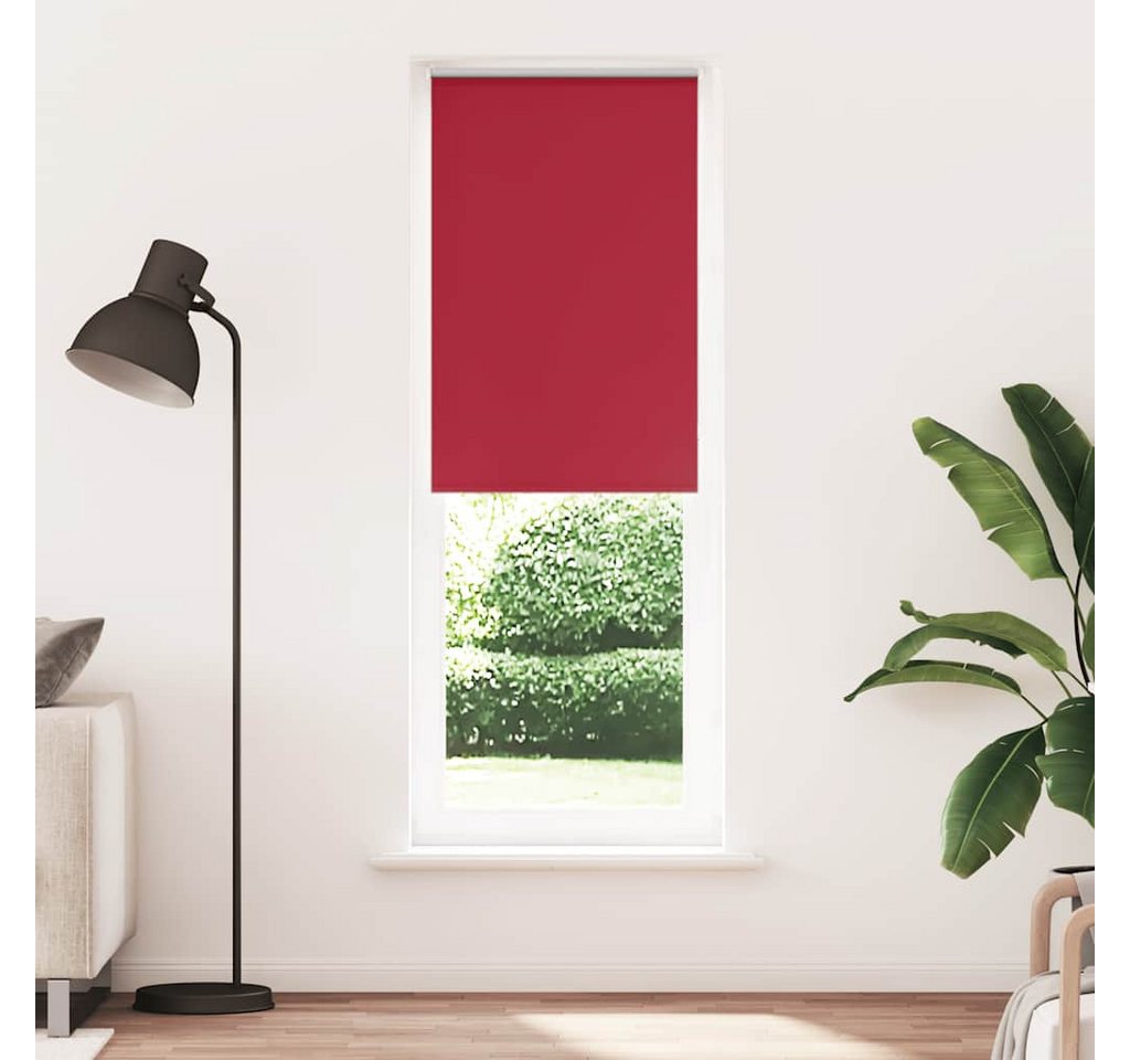 Verdunklungsrollo, vidaXL, Verdunkelungsrollo Rot 85x210 cm Stoffbreite 80,7 cm Polyester von vidaXL