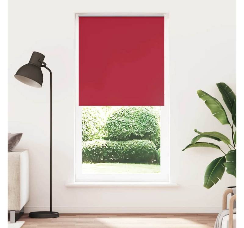 Verdunklungsrollo, vidaXL, Verdunkelungsrollo Rot 95x230 cm Stoffbreite 90,7 cm Polyester von vidaXL