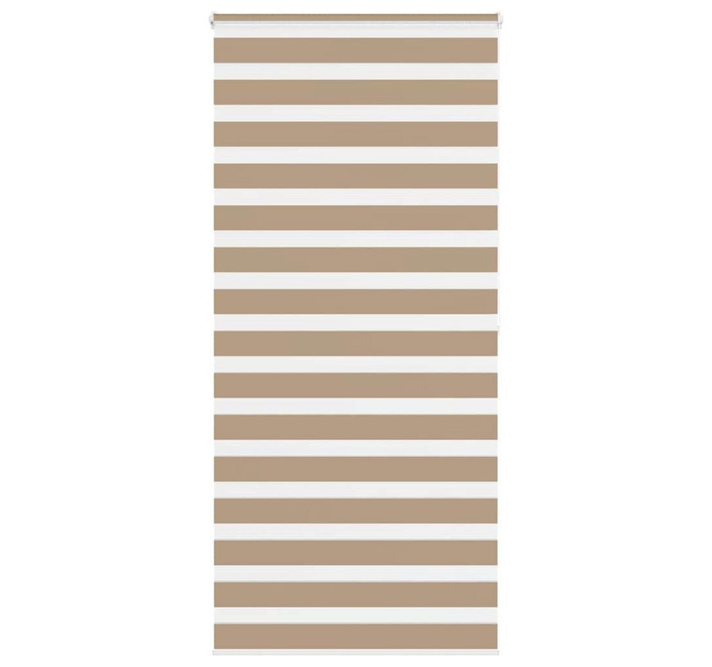 Verdunklungsrollo, vidaXL, Zebrarollo Sandbraun 115x200 cm Stoffbreite 110,9 cm Polyester von vidaXL