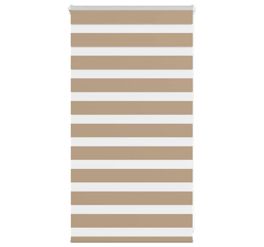 Verdunklungsrollo, vidaXL, Zebrarollo Sandbraun 70x100 cm Stoffbreite 65,9 cm Polyester von vidaXL
