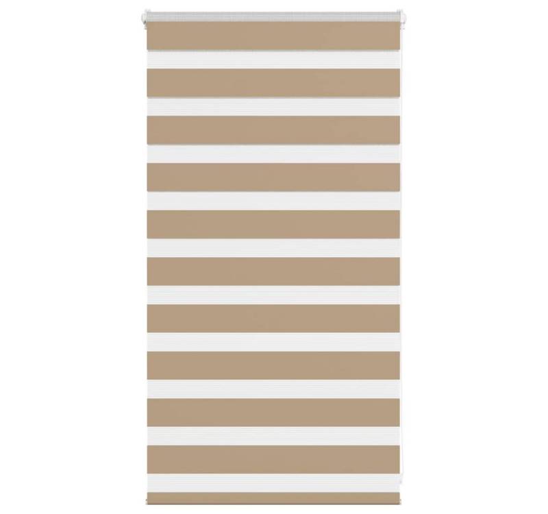 Verdunklungsrollo, vidaXL, Zebrarollo Sandbraun 80x100 cm Stoffbreite 75,9 cm Polyester von vidaXL