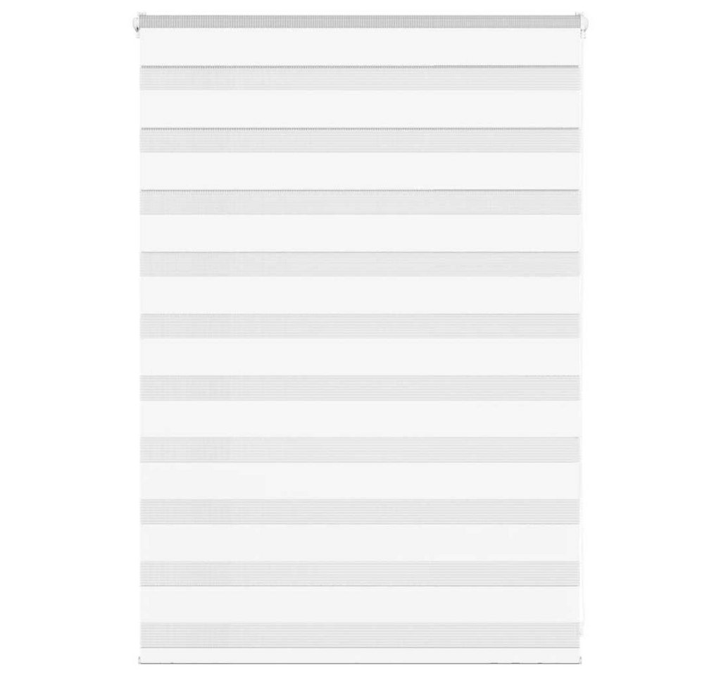 Verdunklungsrollo, vidaXL, Zebrarollo Weiß 105x100 cm Stoffbreite 100,9 cm Polyester von vidaXL