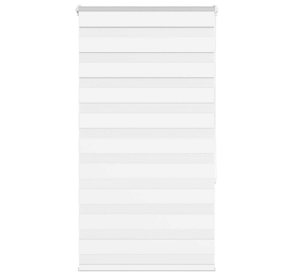 Verdunklungsrollo, vidaXL, Zebrarollo Weiß 80x150 cm Stoffbreite 75,9 cm Polyester von vidaXL