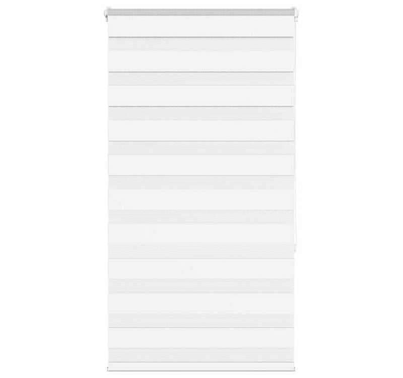 Verdunklungsrollo, vidaXL, Zebrarollo Weiß 80x150 cm Stoffbreite 75,9 cm Polyester von vidaXL