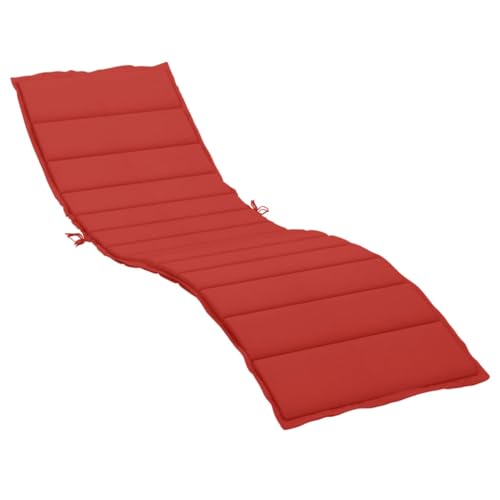 VidaXL Sitzkissen, Stoff, 200 x 70 x 4 cm, Rot von vidaXL