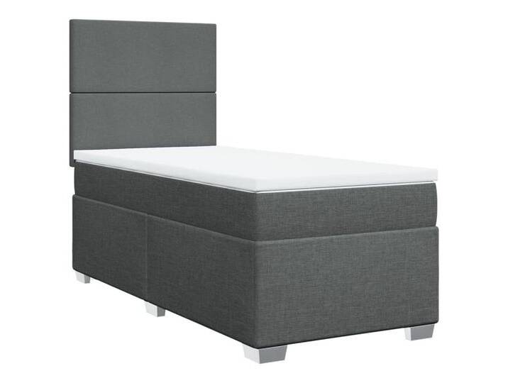 Vidaxl vidaXL Bett Boxspringbett mit Matratze Dunkelgrau 80x200 cm Stoff, grau, Plain design, Dunkelgrau Vidaxl vidaXL Bett Boxspringbett mit Matratze Dunkelgrau 80x200 cm Stoff, grau, Plain design, Dunkelgrau von vidaXL