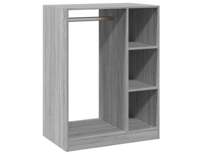 Vidaxl vidaXL Kleiderständer Kleiderschrank Grau Sonoma 77x48x102 cm Holzwerkstoff, (1 St), grau von vidaXL