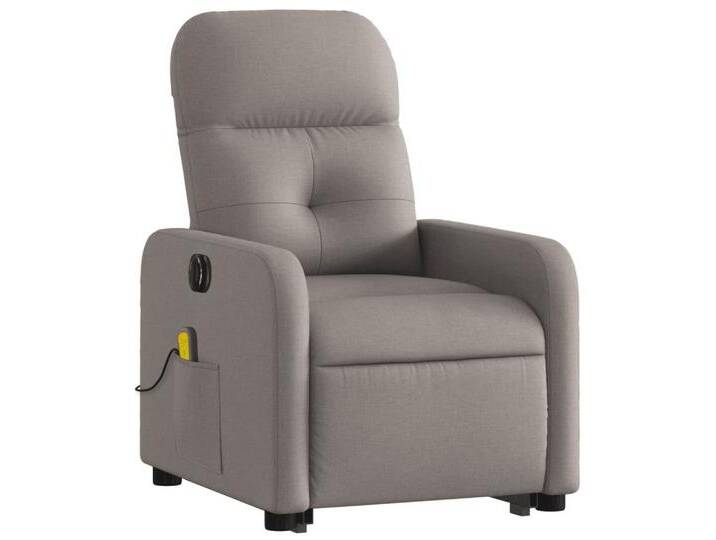 Vidaxl vidaXL Sessel Elektrischer Massagesessel mit Aufstehhilfe Taupe Stoff (1-St) von vidaXL