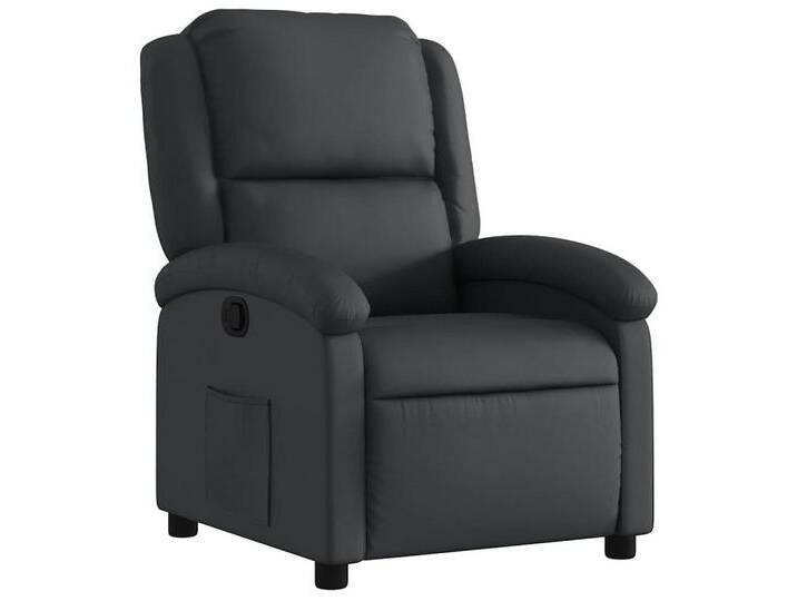 Vidaxl vidaXL Sessel Relaxsessel Schwarz Echtleder (1-St), schwarz von vidaXL
