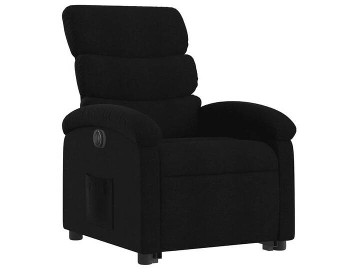 Vidaxl vidaXL Sessel Relaxsessel mit Aufstehhilfe Elektrisch Schwarz Stoff (1-St), schwarz von vidaXL