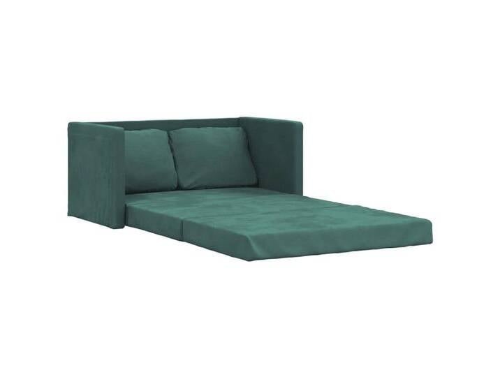 Vidaxl vidaXL Sofa Bodensofa mit Schlaffunktion Dunkelgrün 122x204x55 cm Samt, grün Vidaxl vidaXL Sofa Bodensofa mit Schlaffunktion Dunkelgrün 122x204x55 cm Samt, grün von vidaXL