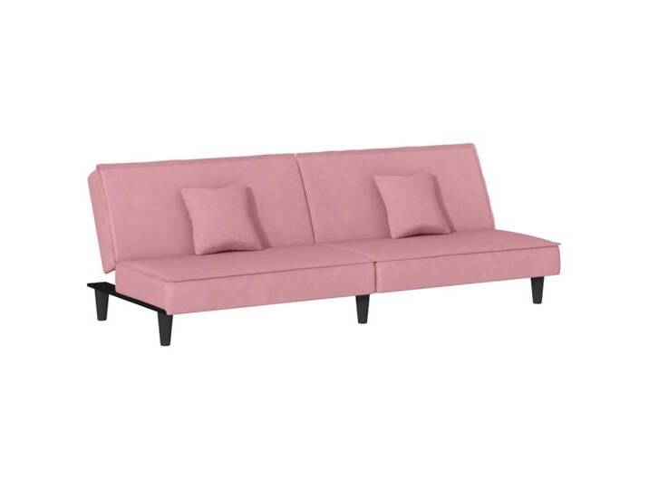 Vidaxl vidaXL Sofa Schlafsofa Rosa Samt, rosa, Rosa von vidaXL