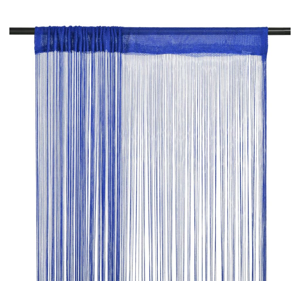 Vorhang Fadenvorhänge 2 Stk. 100 x 250 cm Blau, vidaXL, (2 St) von vidaXL