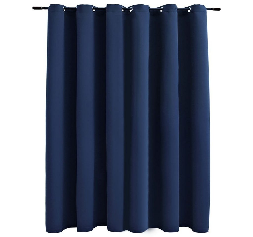 Vorhang Verdunkelungsvorhang mit Metallösen Blau 290 x 245 cm, vidaXL, (1 St) von vidaXL