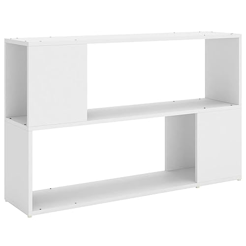 vBussandri Exclusive - Bücherregal Weiß 100x24x63 cm Holzwerkstoff von vidaXL