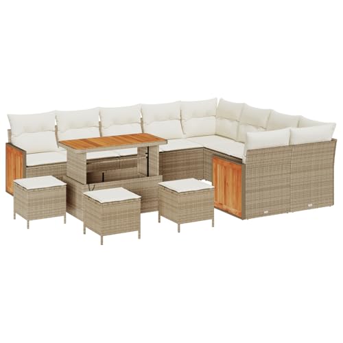 vidaXL Großes Ecksofa Set mit Kissen | UV-beständiger Rattan 5-Sitzer für den Außenbereich, modernes Outdoor-Sitzmöbel inklusive Kaffeetisch, perfekt für Gärten, Terrassen und Balkone. vidaXL Großes Ecksofa Set mit Kissen | UV-beständiger Rattan 5-Sitzer für den Außenbereich, modernes Outdoor-Sitzmöbel inklusive Kaffeetisch, perfekt für Gärten, Terrassen und Balkone. von vidaXL