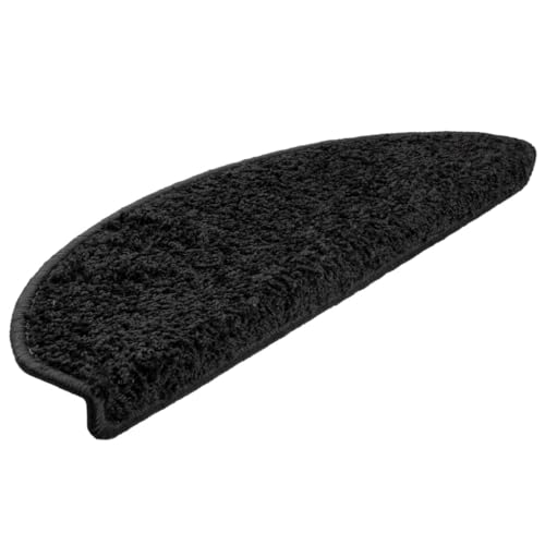 vidaXL Stufenmatten 15 STK. 65x21x4 cm Schwarz Halbrund Groß von vidaXL