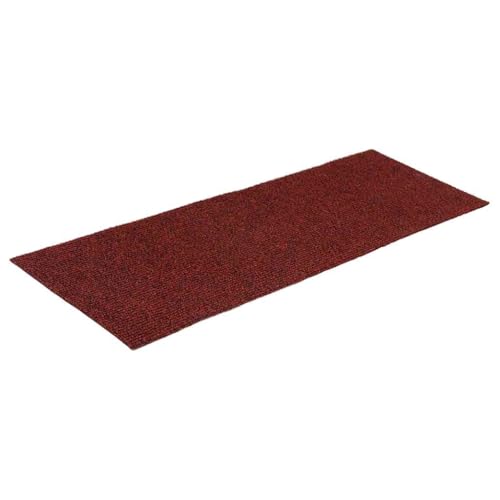 vidaXL Stufenmatten Selbstklebend 15 STK. 60x25 cm Bordeauxrot Rechteckig von vidaXL