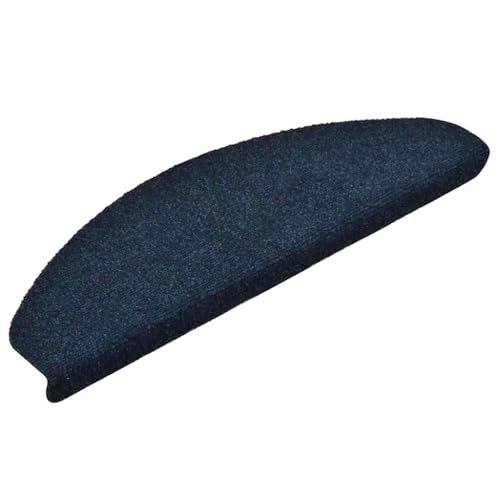 vidaXL 15x Treppenmatte Selbstklebend Stufenmatten Stufenschoner Treppenschutz Matten Treppenteppich Treppenschoner Navy 65x21x4cm Nadelvlies von vidaXL