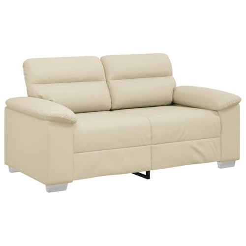 vidaXL 2-Sitzer-Sofa Creme 120 cm Kunstleder von vidaXL