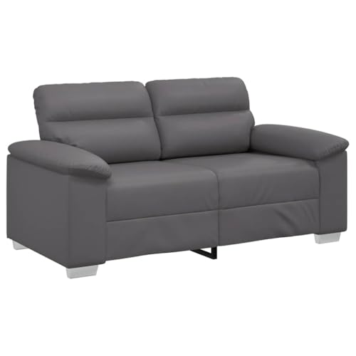 vidaXL 2-Sitzer-Sofa Grau 120 cm Kunstleder von vidaXL