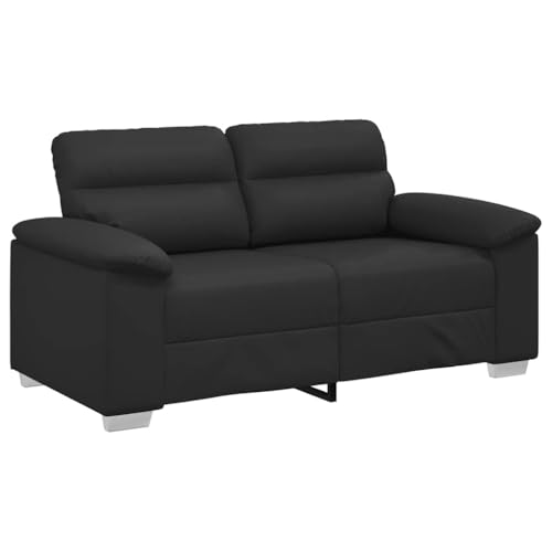 vidaXL 2-Sitzer-Sofa Schwarz 120 cm Kunstleder, 2-Sitzer-Couch, Zweisitzer-Sofa von vidaXL