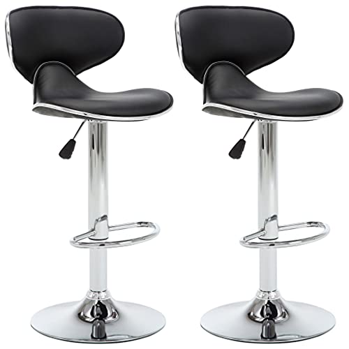 vidaXL 2X Barhocker Höhenverstellbar Barstuhl Tresenhocker Küchenhocker Bistrohocker Thekenhocker Tresenstuhl Thekenstuhl Schwarz Kunstleder vidaXL 2X Barhocker Höhenverstellbar Barstuhl Tresenhocker Küchenhocker Bistrohocker Thekenhocker Tresenstuhl Thekenstuhl Schwarz Kunstleder von vidaXL