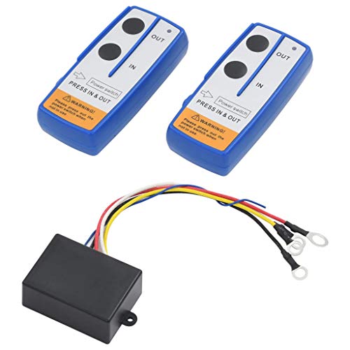 vidaXL 2X Funkfernbedienung für Elektrische Seilwinde Winde mit Empfänger Batterien Kabellos Fernbedienung Funk-Fernbedienung 23m 12V 433Mhz vidaXL 2X Funkfernbedienung für Elektrische Seilwinde Winde mit Empfänger Batterien Kabellos Fernbedienung Funk-Fernbedienung 23m 12V 433Mhz von vidaXL