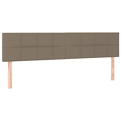 vidaXL 2X Kopfteil Polsterkopfteil Betthaupt Bettkopfteil für Bett Bettrahmen Bettgestell Schlafzimmer Bettzubehör Taupe 90x5x78/88cm Stoff vidaXL 2X Kopfteil Polsterkopfteil Betthaupt Bettkopfteil für Bett Bettrahmen Bettgestell Schlafzimmer Bettzubehör Taupe 90x5x78/88cm Stoff von vidaXL