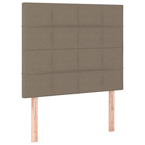 vidaXL 2X Kopfteil Polsterkopfteil Bettkopfteil für Bett Bettrahmen Betthaupt Bettgestell Schlafzimmer Bettzubehör Taupe 90x5x78/88cm Stoff vidaXL 2X Kopfteil Polsterkopfteil Bettkopfteil für Bett Bettrahmen Betthaupt Bettgestell Schlafzimmer Bettzubehör Taupe 90x5x78/88cm Stoff von vidaXL