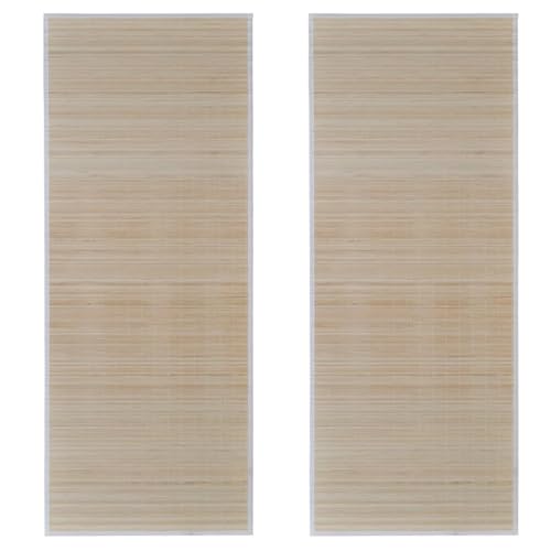 vidaXL 2X Läufer rutschfest Bambusmatte Bambusteppich Teppich Küchenteppich Vorleger Wohnzimmerteppich Bambus Rechteckig 120x180cm vidaXL 2X Läufer rutschfest Bambusmatte Bambusteppich Teppich Küchenteppich Vorleger Wohnzimmerteppich Bambus Rechteckig 120x180cm von vidaXL
