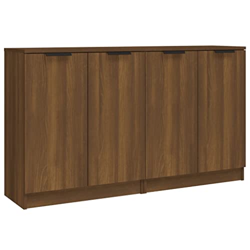 vidaXL 2X Sideboard mit Türen Kommode Anrichte Schrank Beistellschrank Mehrzweckschrank Standschrank Braun Eichen-Optik 60x30x70cm Holzwerkstoff vidaXL 2X Sideboard mit Türen Kommode Anrichte Schrank Beistellschrank Mehrzweckschrank Standschrank Braun Eichen-Optik 60x30x70cm Holzwerkstoff von vidaXL
