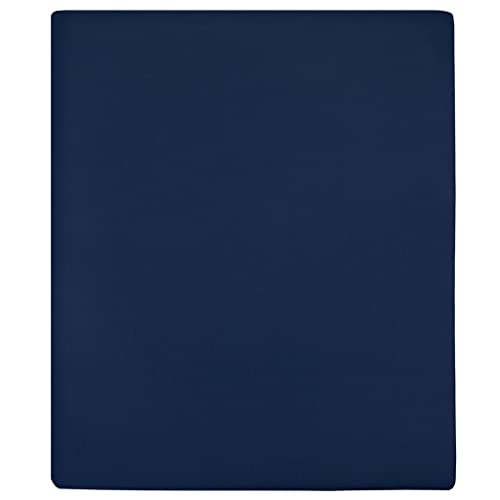 vidaXL 2X Spannbettlaken Spannbetttuch Bettwäsche Betttuch Bettlaken Spannlaken Laken Spannleintuch Jersey Marineblau 140x200cm Baumwolle vidaXL 2X Spannbettlaken Spannbetttuch Bettwäsche Betttuch Bettlaken Spannlaken Laken Spannleintuch Jersey Marineblau 140x200cm Baumwolle von vidaXL