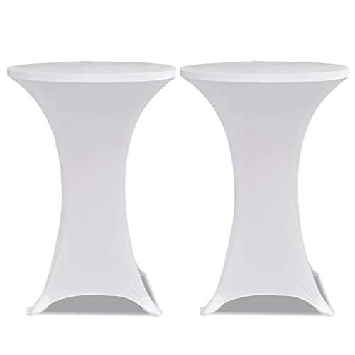 vidaXL 2X Stehtischhusse Ø70cm Stretch Stehtisch Bistrotisch Stehtischhussen von vidaXL