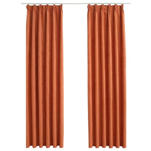vidaXL 2X Vorhang Verdunkelung mit Haken Verdunkelungsvorhang Kräuselband Thermo Gardine Blickdicht Vorhänge Wohnzimmer Rostbraun 140x225cm vidaXL 2X Vorhang Verdunkelung mit Haken Verdunkelungsvorhang Kräuselband Thermo Gardine Blickdicht Vorhänge Wohnzimmer Rostbraun 140x225cm von vidaXL