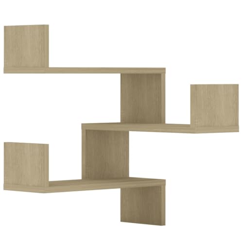 vidaXL 2X Wand Eckregal Bücherregal Wandregal Hängeregal Regal Küchenregal Schweberegal Dekoregal Wohnzimmer Sonoma-Eiche 40x40x50cm Holzwerkstoff vidaXL 2X Wand Eckregal Bücherregal Wandregal Hängeregal Regal Küchenregal Schweberegal Dekoregal Wohnzimmer Sonoma-Eiche 40x40x50cm Holzwerkstoff von vidaXL