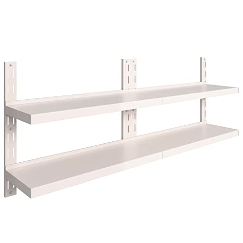 vidaXL 2X Wandregal 2-stufig Küchenregal Gewürzregal Wandboard Edelstahlregal Hängeregal Wand Regal Ablage Ständer Küche Edelstahl 200x30cm vidaXL 2X Wandregal 2-stufig Küchenregal Gewürzregal Wandboard Edelstahlregal Hängeregal Wand Regal Ablage Ständer Küche Edelstahl 200x30cm von vidaXL