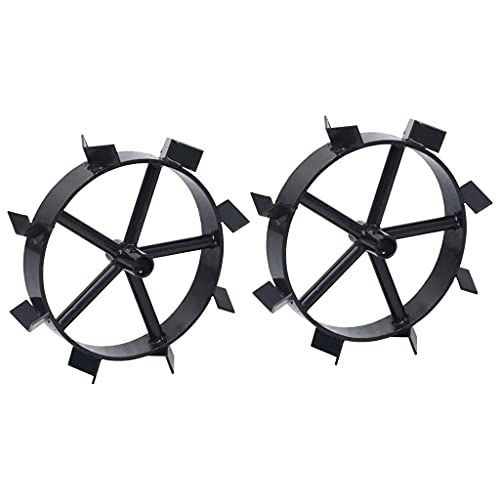 vidaXL 2x Metallrad für 6,5 PS Benzin Gartenfräse Gartenhacke Kultivator Hacke Motorhacke Bodenhacke Bodenfräse Zubehör Metallräder 34cm vidaXL 2x Metallrad für 6,5 PS Benzin Gartenfräse Gartenhacke Kultivator Hacke Motorhacke Bodenhacke Bodenfräse Zubehör Metallräder 34cm von vidaXL