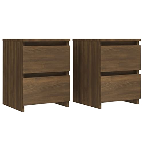 vidaXL 2x Nachttisch Flur Schlafzimmer Wohnzimmer Nachttisch Nachttisch Beistelltisch Bett Schublade Schrank Telefonständer Braun Eiche Holz vidaXL 2x Nachttisch Flur Schlafzimmer Wohnzimmer Nachttisch Nachttisch Beistelltisch Bett Schublade Schrank Telefonständer Braun Eiche Holz von vidaXL